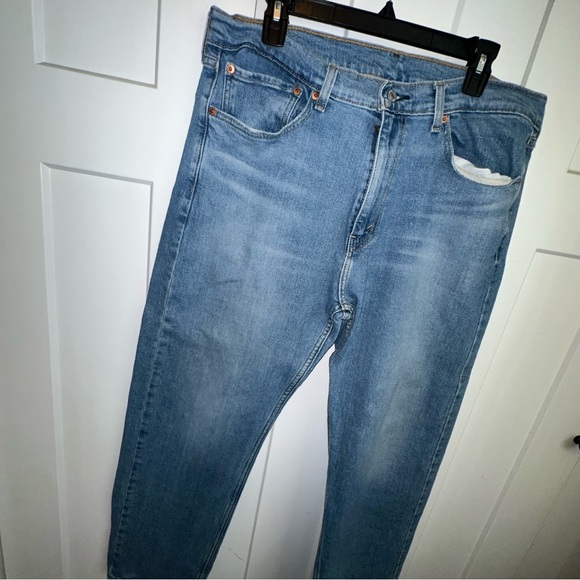 Levi's Blue Straight Jeans Classic Fit - Picture 2 of 4